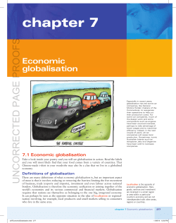 Economic globalisation