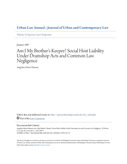 Social Host Liability Under Dramshop Acts and Common Law