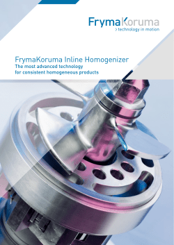 FrymaKoruma Inline Homogenizer