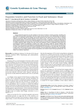 Dopamine Genetics and Function in Food and Substance Abuse