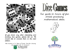 Dice Brochure  - St Andrew`s Primary School, Bath