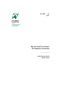 Big and Small Currencies: the Regional Connection