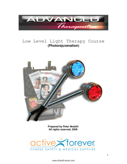 Low Level Light Therapy Course
