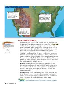 Land Features on Maps