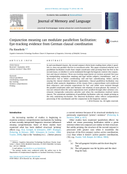 Conjunction meaning can modulate parallelism