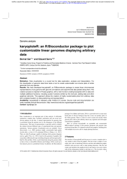 karyoploteR: An R/Bioconductor Package To Plot