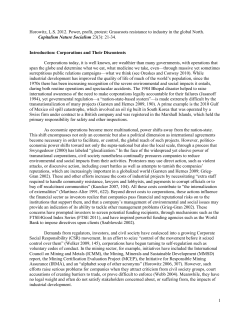 Power, profit, protest: Grassroots resistance to industry in the global