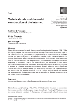 Technical code and the social construction of the