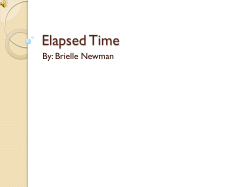 Elapsed Time - schoolmathematics