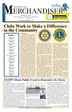 Clubs Work to Make a Difference in the Community