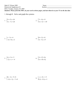 HW Supplement #2 - UCSD Math Department
