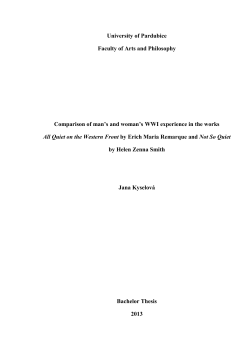 Mens and womens WWI experience