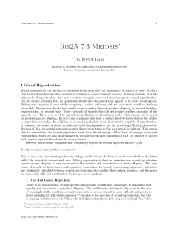 Bis2A 7.3 Meiosis