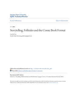 Storytelling, Folktales and the Comic Book Format