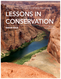 lessons in conservation - American Museum of Natural History
