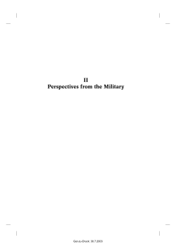 II Perspectives from the Military