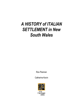 Italian settlement - Office of Environment and Heritage