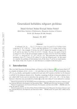 Generalized forbidden subposet problems arXiv