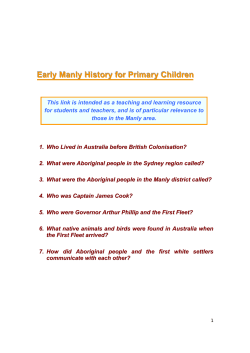 Manly History for Children - Aboriginal-Education-NSR