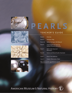 Pearls Teacher`s Guide - American Museum of Natural History