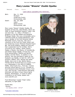 Mary Louise "Weezie" Dodds Opalka