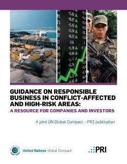 Guidance on Responsible business in conflict