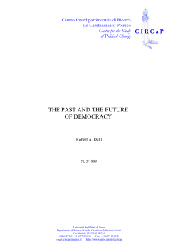 The past and future of democracy