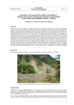 Destructive and constructive effects of mudflows &ndash; primary