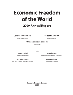 Economic Freedom of the World: 2009 Annual Report