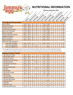 nutritional information