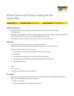 Richard Nixon and Vietnam: Ending the War