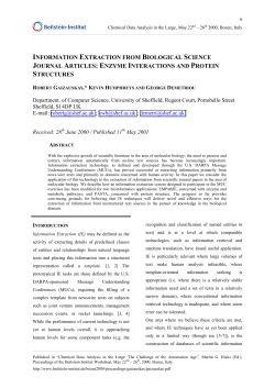 information extraction from biological science journal