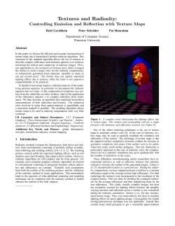 Textures and Radiosity: Controlling Emission and