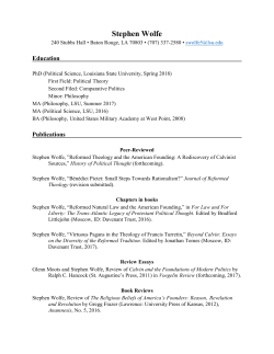 Stephen Wolfe - Louisiana State University