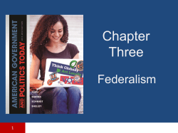 Chapter 3 Federalism - Accountax School of Business