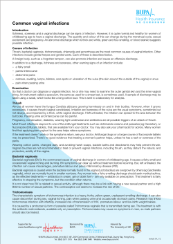 Common vaginal infections