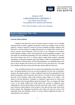 Latin-American Literature 1