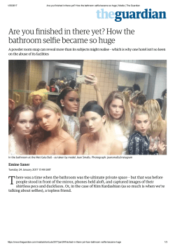 Are you finished in there yet? How the bathroom
