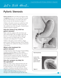 Pyloric stenosis - Intermountain Healthcare