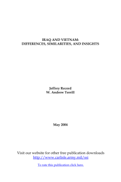 Iraq and Vietnam - Differences, Similarities, and Insights.indd