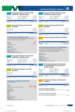 Ammonium hydrogen carbonate |A