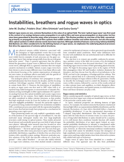 Instabilities, breathers and rogue waves in optics