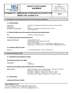 tetrabutyl ammonium hydrogen sulphate for