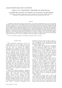 characteristics/related conditions effect of a