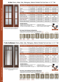 Divided Lite Entry Doors &bull; 6`8&rdquo; Tall