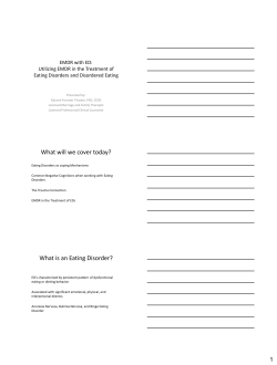 Eating Disorders - EMDR International Association
