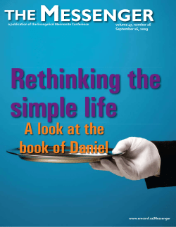 MESSENGER A look at the book of Daniel