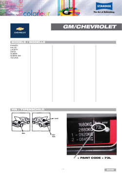 gm/chevrolet - motolakiery