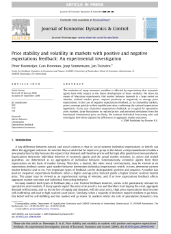 Price stability and volatility in markets with positive and negative