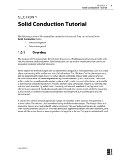 Solid Conduction Tutorial